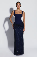 Yeona Maxi Dress - Navy