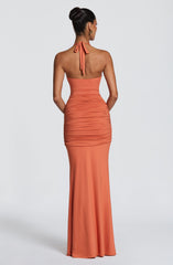 Aesha Maxi Dress - Burnt Orange