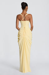 Elara Maxi Dress - Lemon