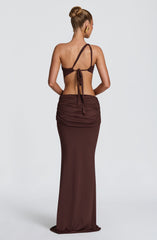 Onyx Maxi Dress - Plum Brown