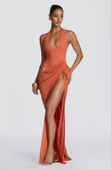 Adele Maxi Dress - Burnt Orange