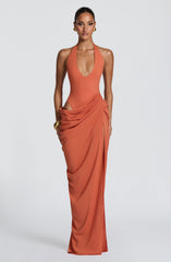 Adele Maxi Dress - Burnt Orange