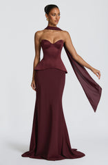 Ravenna Corset - Cherry Lacquer
